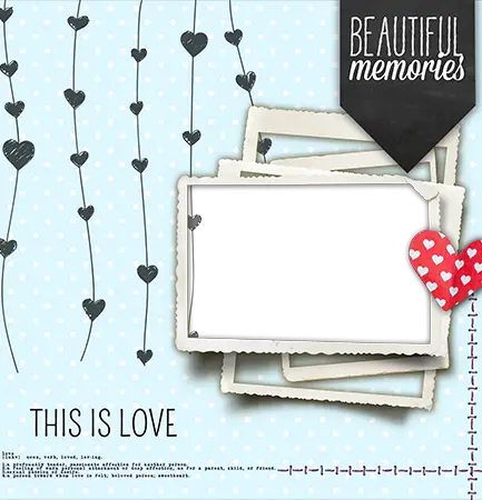 Photo frame - Beautiful memories of love in photo frame