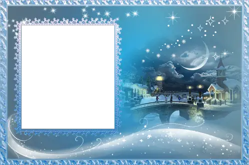Photo frame - Blue fairytale