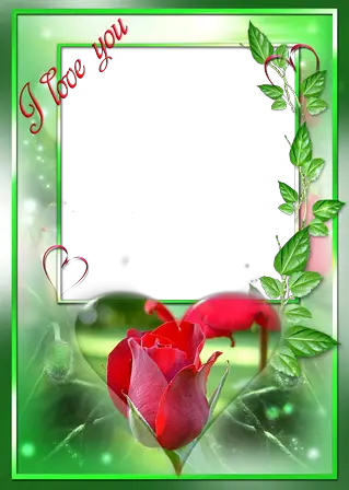 Photo frame - Declaration of love on Valentine's day