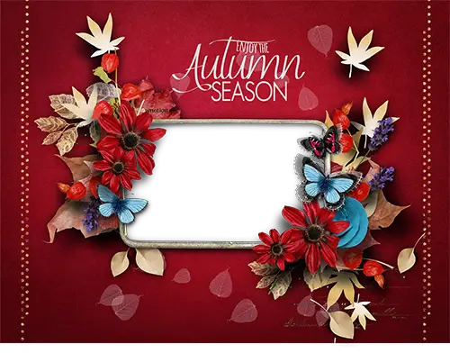 Photo frame - Enjoy the Autumn season