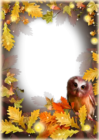Photo frame - Mysteries of the autumn forest