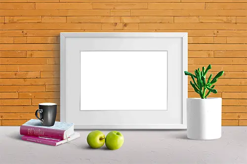 Photo frame - Photo frame and two apples 