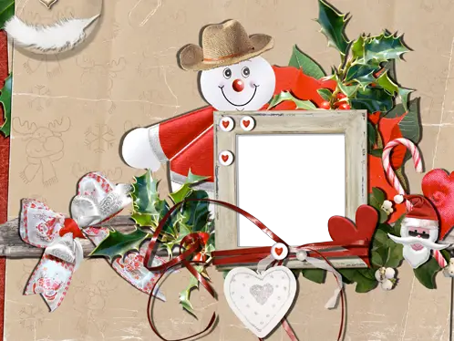 Photo frame - Application about snowman