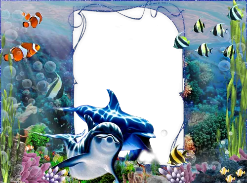 Photo frame - Underwater world