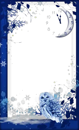 Photo frame - Winter midnight