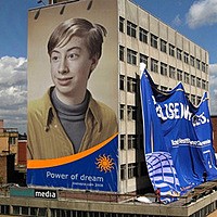 Фотоэффект - Poster on the building