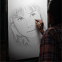 Efekt - Drawing in the night