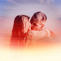 Efekt - Sunset on the seaside