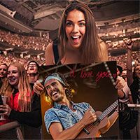 Photo effect - Concert of the rock star