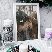 Efektu - Photo frame among Winter decoration