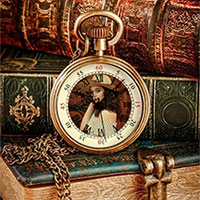 Effetto - Vintage books with a vintage watch