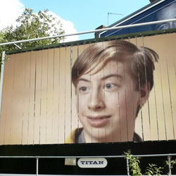 Photo effect - Billboard on the street