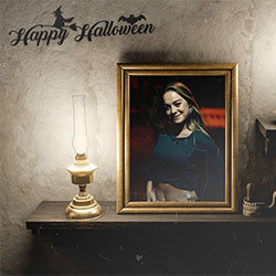 Efektu - Halloween. Frames with candles