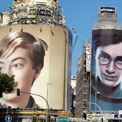 Foto efecto - Vecino por anuncios con Harry Potter