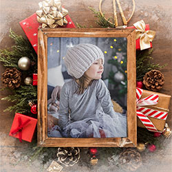Effect - Photo frame for Happy Holidays and New Year