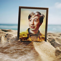 Efektu - Photo frame on the beach