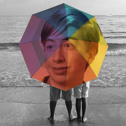 Effet photo - Parapluie multicolore pour un couple