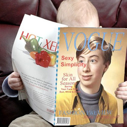 Foto efecto - En la portada de la revista Vogue
