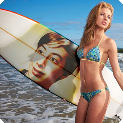 Foto efecto - Es hora de ir a la playa con tablas de surf