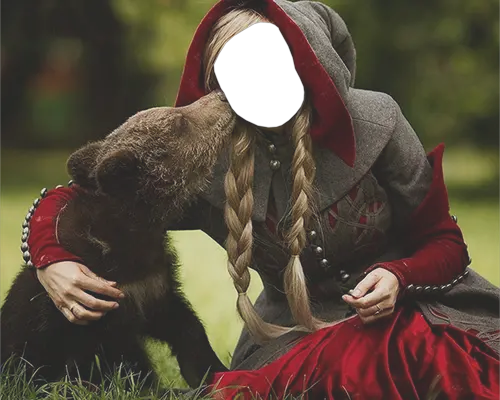 Suas fotos - Girl with a bear