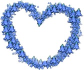Photo frame - Blue bell heart