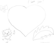 Photo frame - Heart Pencil