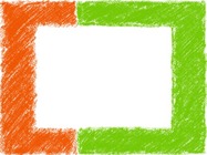 Photo frame - Red Green Pencil