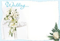 Photo frame - White Wedding Roses