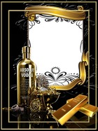 Photo frame - Golden Black
