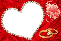 Photo frame - Wedding Hearts