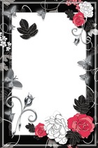Cornici fotografiche - Retro Red, White and Black