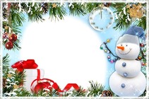 Marco de fotos - Funny Snowman
