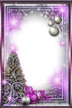 Marco de fotos - New Year Purple Gloss