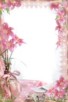 Photo frame - Pink Lilies