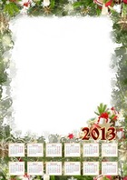 Photo frame - Calendar. 2013. New Year