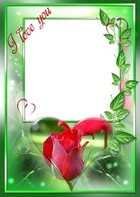 Photo frame - Declaration of Love on Valentine's Day