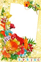 Photo frame - Spring Colors