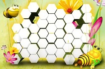 Photo frame - Kids Frame. Honeycomb