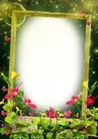 Фоторамка - Flower Meadow in the Moonlight