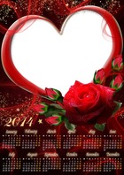  - Calendar 2014 - Scarlet Rose of Love