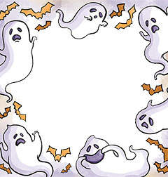 Halloween ghosts party