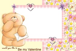 Photo frame - Valentine's Day. Teddy Bear