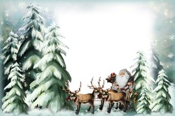 Photo frame - Santa on the Way