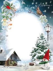 Photo frames. The magic of Christmas