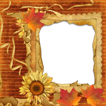 Photo frames. Another autumnal frame