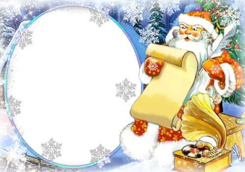 Photo frames. Letter of Santa