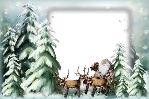 Photo frame - Santa on the Way