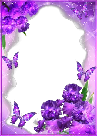 Photo frames. Irises