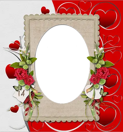 Photo frames. February 14 is a saint Valentines Day