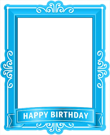 Nuotraukų rėmai - Blue Birthday Frame